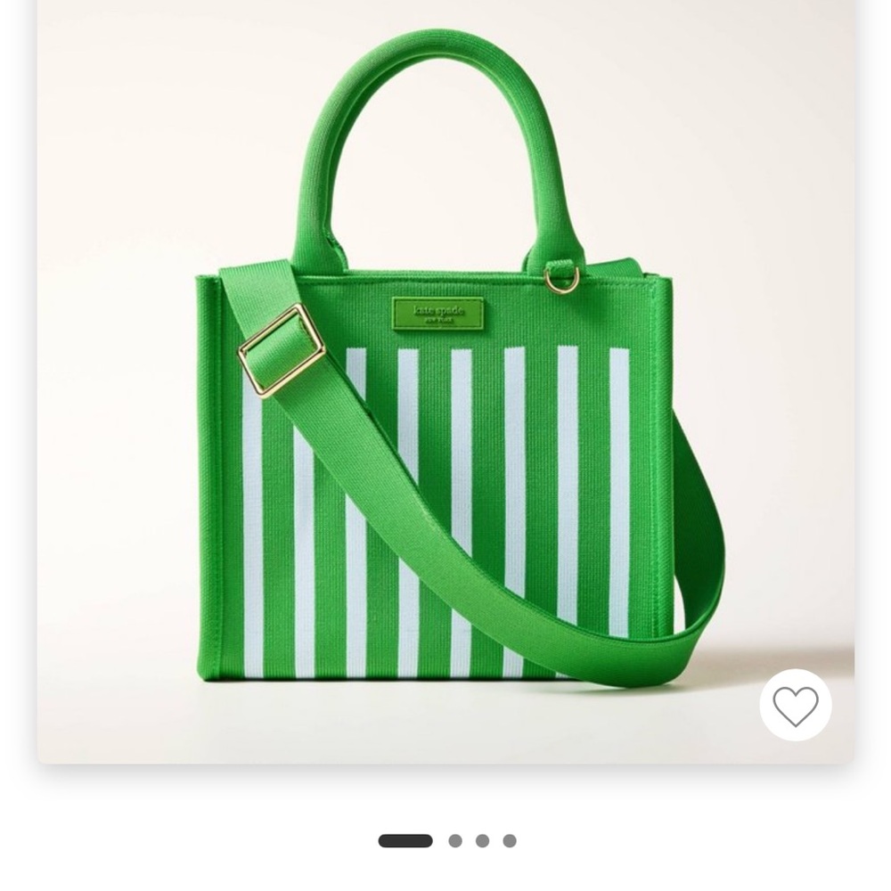 Kate Spade X Target Green Striped Handbag